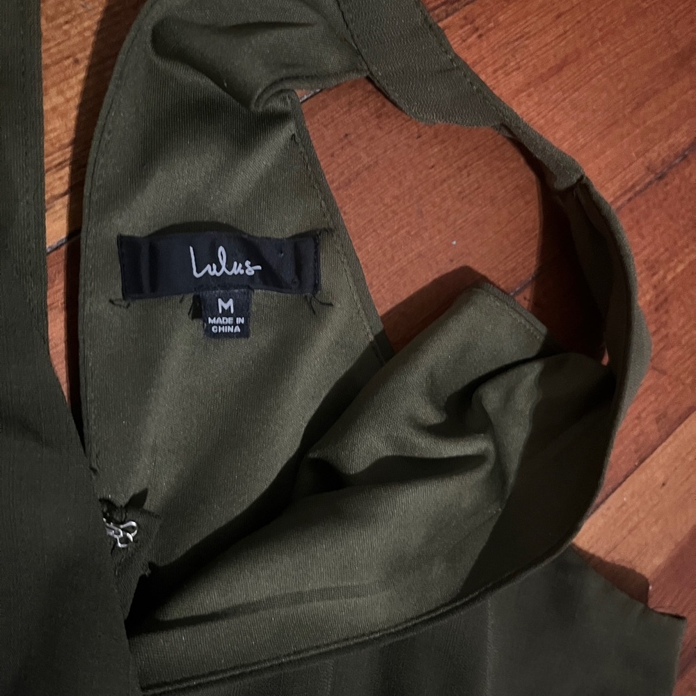 Lulu's Forest Green Jumpsuit - Picture 4 of 4